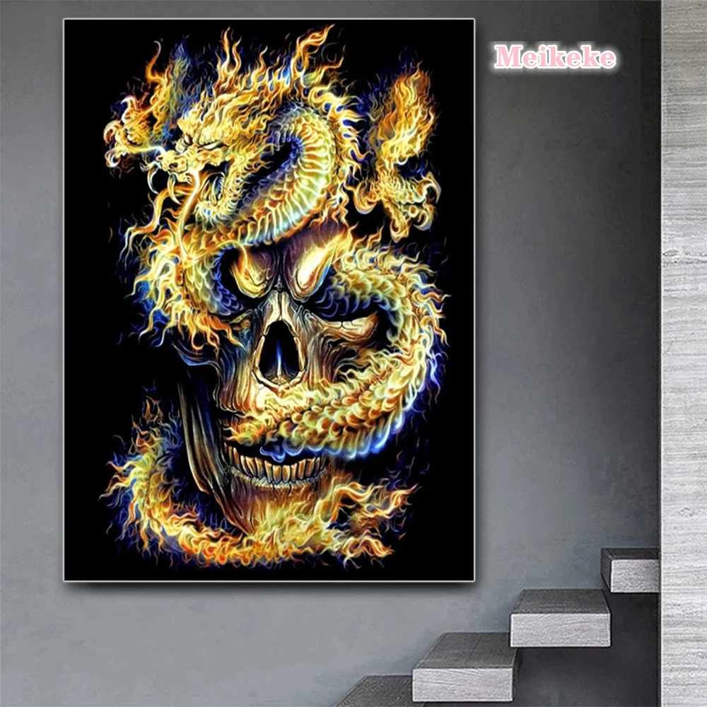 Chinese Dragon and Skull DIY 5D Diamond Painting Family Fashion Crystal Rhinestone Cross Stitch Embroidery Mosaic Art Painting
Chinese Dragon and Skull DIY 5D Diamond Painting Family Fashion Crystal Rhinestone Cross Stitch Embroidery Mosaic Art Painting