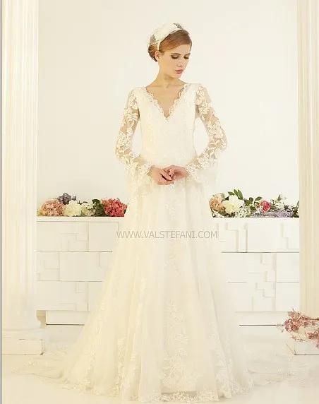 Free shipping new fashion 2016 elegant vintage finished tulle v-neck white long sleeve lace backless wedding dresses brida gowns
Free shipping new fashion 2016 elegant vintage finished tulle v-neck white long sleeve lace backless wedding dresses brida gowns