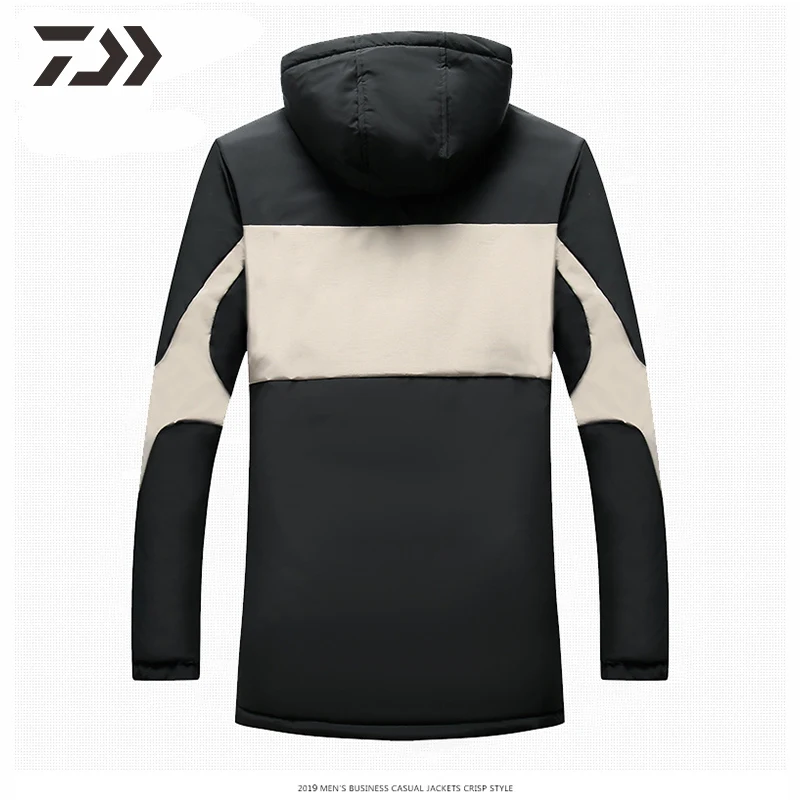 Куртка Daiwa для рыбалки Мужская теплая рубашка зимняя одежда с капюшоном уличная в