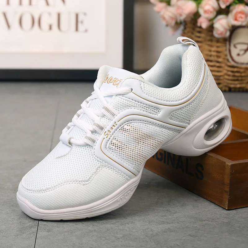 Sports Running Shoes Women Air Mesh Modern Jazz Dance Sneakers White Women Lace Up Dancing Practice Shoes Cushioning Trainers
Sports Running Shoes Women Air Mesh Modern Jazz Dance Sneakers White Women Lace Up Dancing Practice Shoes Cushioning Trainers