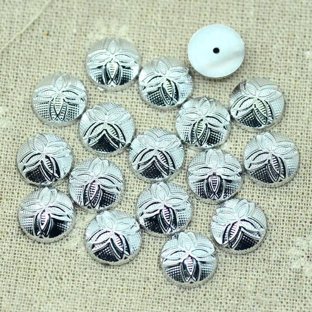 50PCS 13mm Silver Color Resin Flatback Garment Cabochon Buttons|Paste On Buttons-Free shipping
50PCS 13mm Silver Color Resin Flatback Garment Cabochon Buttons|Paste On Buttons-Free shipping