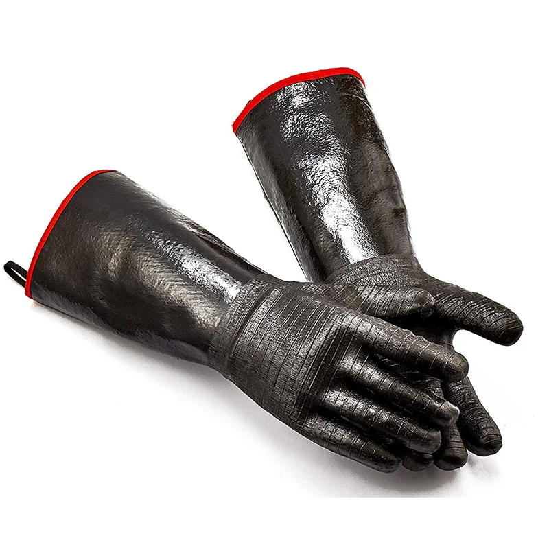 

BBQ Gloves - Grill, Cooking Barbecue Gloves, for Handling Heat Food Right on Your Fryer, Grill or Oven. Waterproof, Heat Resista