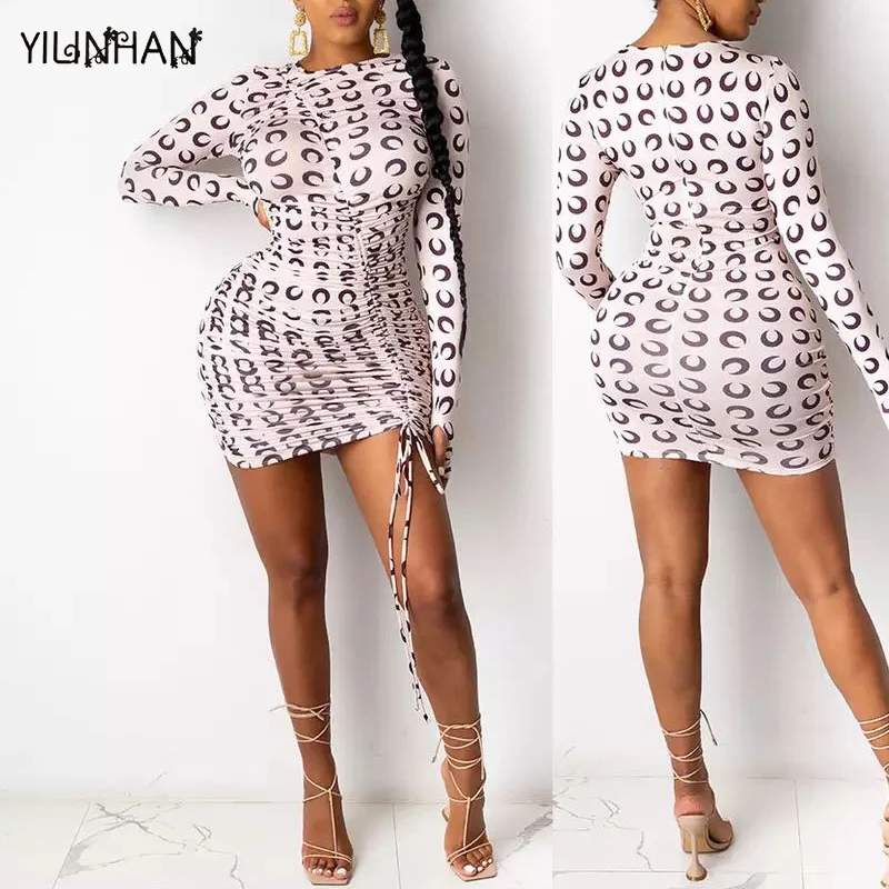 YILINHAN Moon Print Drawstring Club Party Dresses Fall Clothes for Women Fashion Sexy Long Sleeve Elastic High Retro Dress
YILINHAN Moon Print Drawstring Club Party Dresses Fall Clothes for Women Fashion Sexy Long Sleeve Elastic High Retro Dress