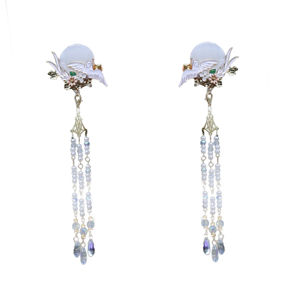 MIYOU Chinese Hanfu Accessories Ancient Tassel Headgear Clips Pair of Alloy Imitation Pearl New Style Girls Women
MIYOU Chinese Hanfu Accessories Ancient Tassel Headgear Clips Pair of Alloy Imitation Pearl New Style Girls Women