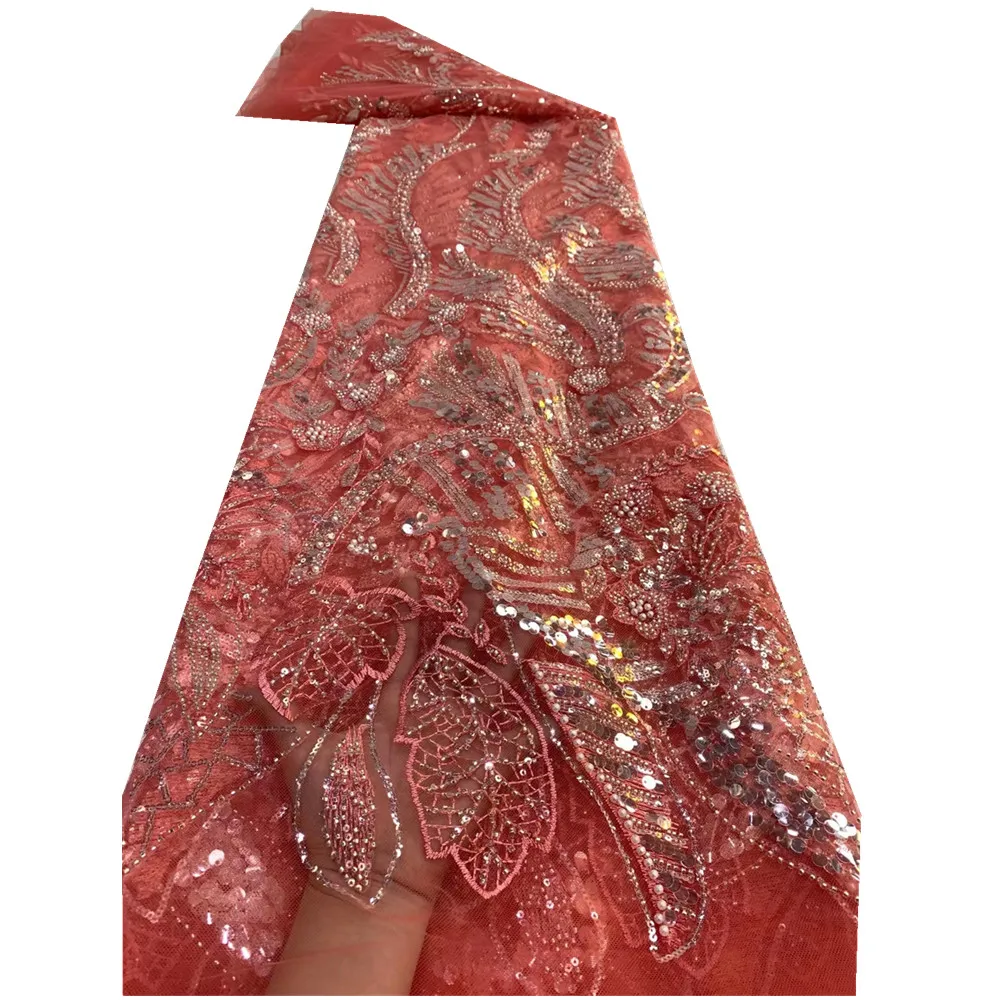 Beaded African Net Lace French Sequin Fabric 2021 Embroidery Tulle Lace Fabrics With Sequins For Nigeria Wedding Dress zx73-21
Beaded African Net Lace French Sequin Fabric 2021 Embroidery Tulle Lace Fabrics With Sequins For Nigeria Wedding Dress zx73-21