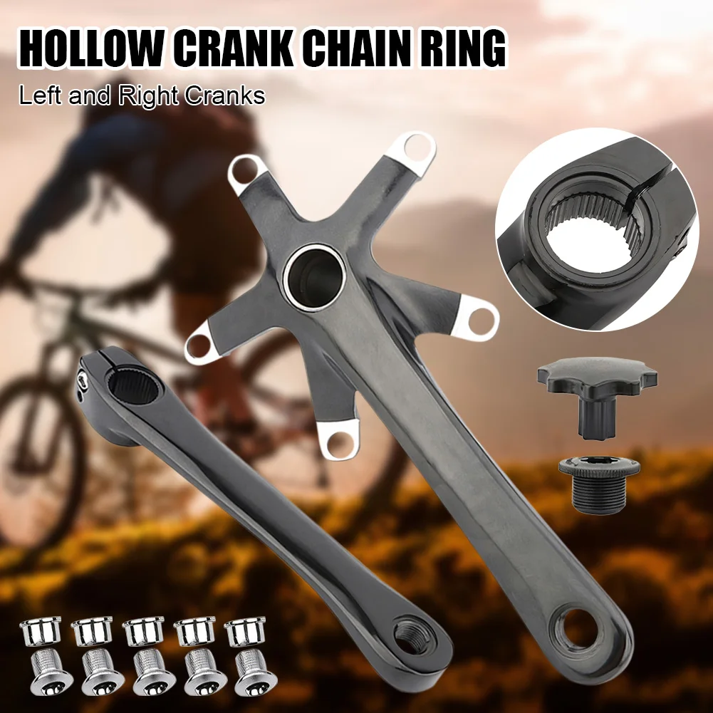 Bike Crank Set 130 BCD With 170mm Crank Chainring Bolts Compatible With Single/Dual Crankset Mountain Bike Road Bike Accessories
Bike Crank Set 130 BCD With 170mm Crank Chainring Bolts Compatible With Single/Dual Crankset Mountain Bike Road Bike Accessories