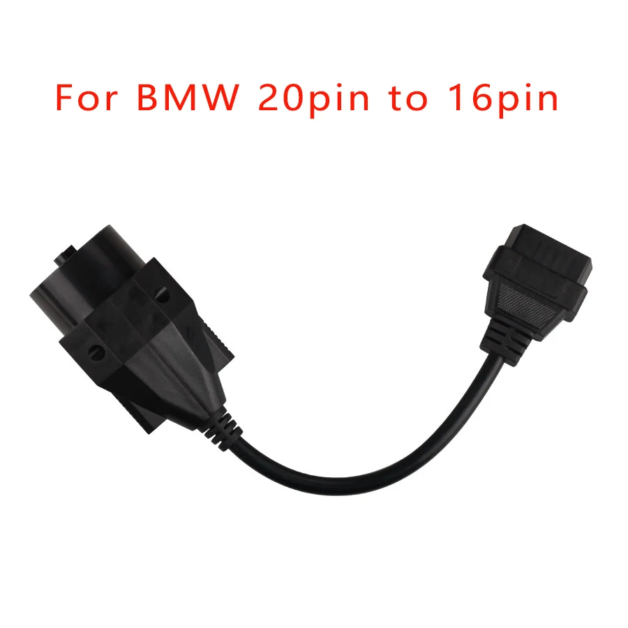 Фото OBD2 разъем для BMW 20pin to16 Pin Диагностический адаптер|Кабели и коннекторы диагностики(China)
