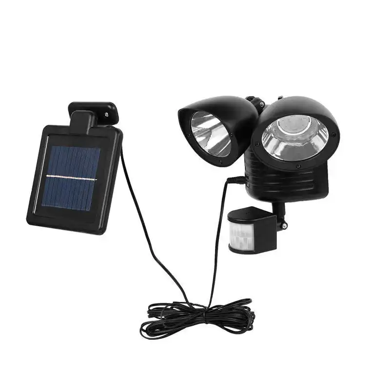 Promotion! 22 Led Dual Security Detector Solar Spot Light Motion Sensor Outdoor Floodlight Black | Освещение