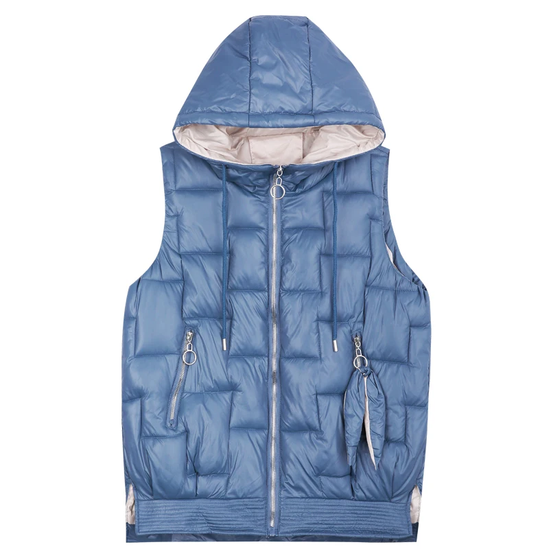 Soild Winter Vest Women's Stand Collar Korean Style Thick Short Outwear Loose Cotton Padded Sleeveless Jacket Women Coat Hooded
Soild Winter Vest Women's Stand Collar Korean Style Thick Short Outwear Loose Cotton Padded Sleeveless Jacket Women Coat Hooded