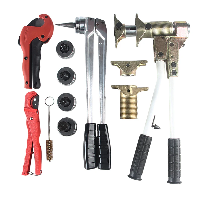 PEX Plumbing Tensioner Pressure Pipe Expansion Tool Floor Heating Crimping Sliding Pliers Heating System Pipes Crimper Tool Kit
PEX Plumbing Tensioner Pressure Pipe Expansion Tool Floor Heating Crimping Sliding Pliers Heating System Pipes Crimper Tool Kit