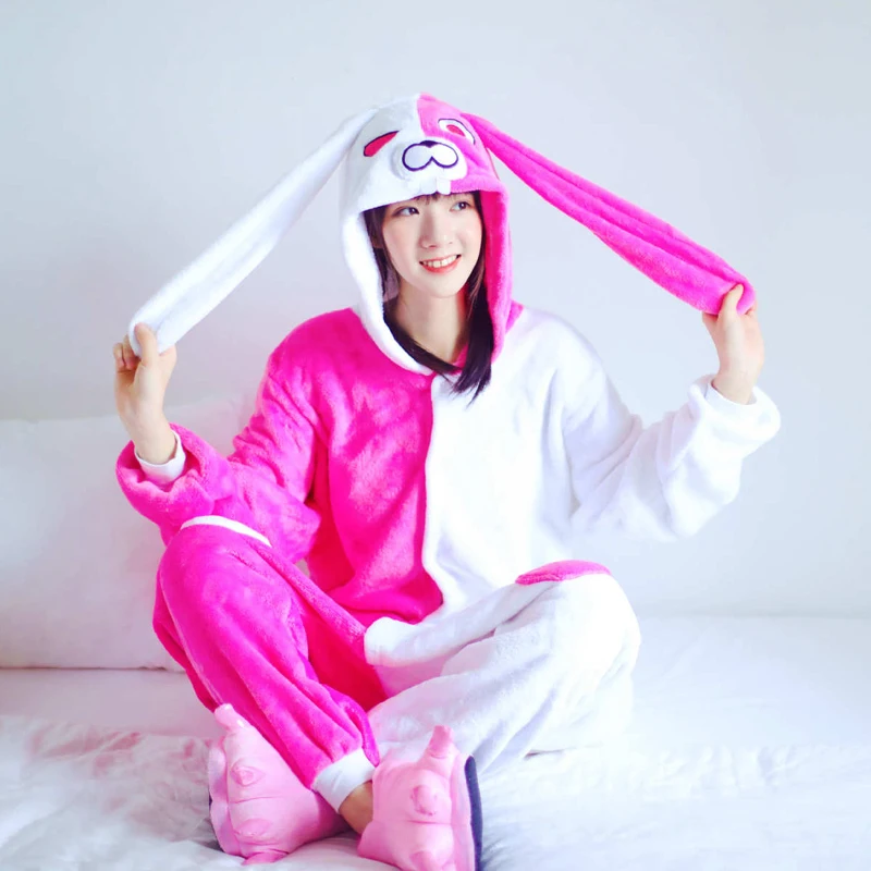 Adults Animal Long Ear Rabbit Kigurumi Bunny Onesie Angel Pajamas Women One-Piece Pijama Halloween Cosplay Warm Costume
Adults Animal Long Ear Rabbit Kigurumi Bunny Onesie Angel Pajamas Women One-Piece Pijama Halloween Cosplay Warm Costume