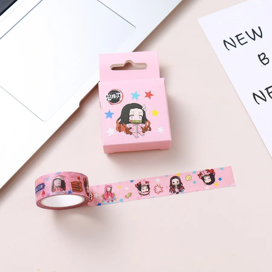 NEW Demon Slayer Anime Washi Tape Diy Scrapbooking Crafts Adhesive Paper Masking Tape Printed Pattern Sticker Decals 1.5*500cm
NEW Demon Slayer Anime Washi Tape Diy Scrapbooking Crafts Adhesive Paper Masking Tape Printed Pattern Sticker Decals 1.5*500cm