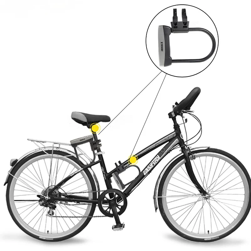Etook U-lock Bike Lock Anti-theft Steel Electric Bicycle Scooter Convenient Lock Frame Bicycle Accessories ET110
Etook U-lock Bike Lock Anti-theft Steel Electric Bicycle Scooter Convenient Lock Frame Bicycle Accessories ET110
