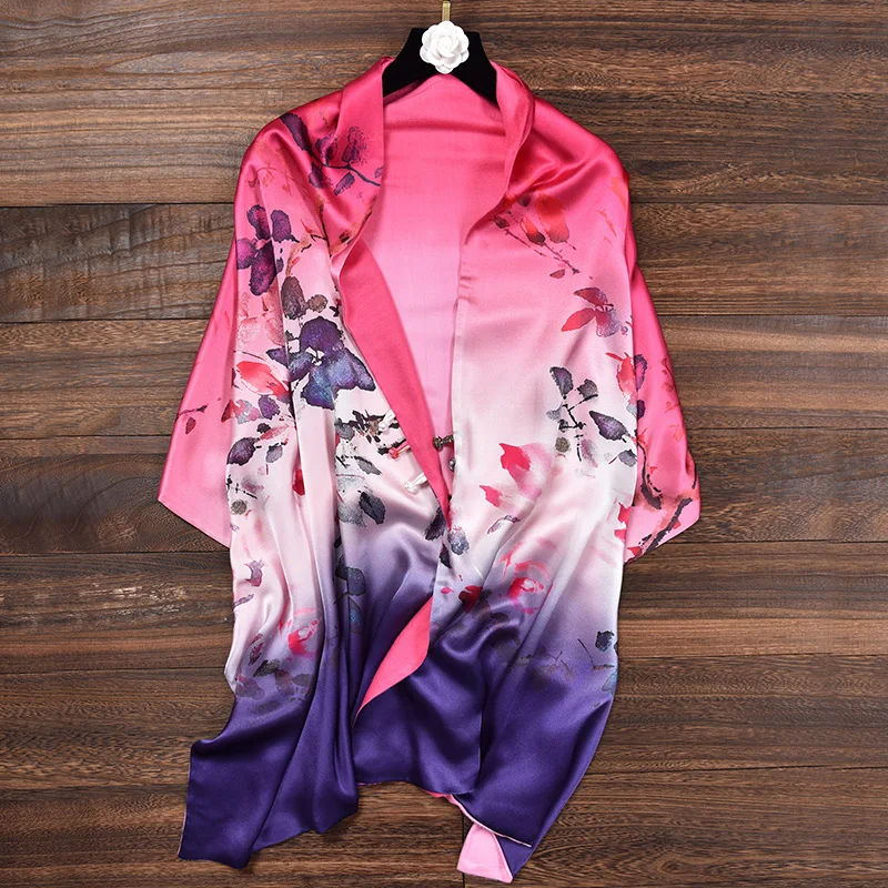 ★Silk double female more winter warm cashmere scarf flannelette button shawls and long middle-aged mother
★Silk double female more winter warm cashmere scarf flannelette button shawls and long middle-aged mother