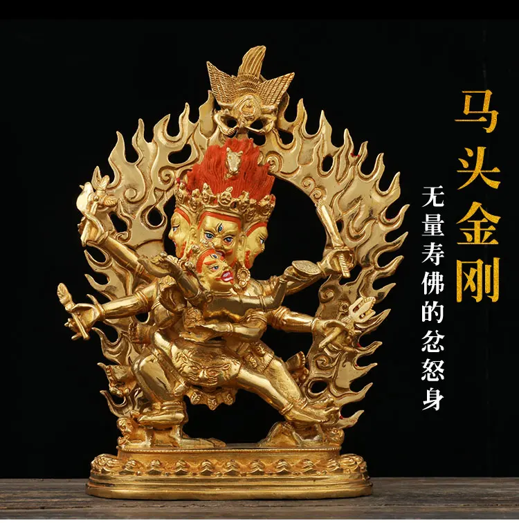 23CM TALL## HOME FAMILY BLESS SAFETY HEALTH TALISMAN # TIBET EFFICACIOUS PROTECTION NEPAL GOLD-PLATED HAYAGRIVA BUDDHA STATUE
23CM TALL## HOME FAMILY BLESS SAFETY HEALTH TALISMAN # TIBET EFFICACIOUS PROTECTION NEPAL GOLD-PLATED HAYAGRIVA BUDDHA STATUE