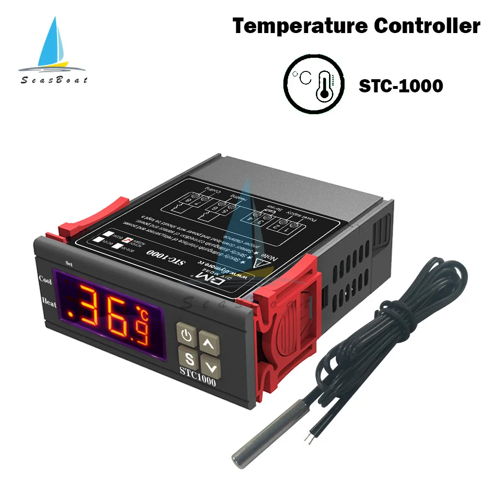 STC-1000 10A светодиодный цифровой регулятор температуры Термостат терморегулятор инкубатор реле нагрева охлаждения STC 1000 12V 24V 220V
STC-1000 10A светодиодный цифровой регулятор температуры Термостат терморегулятор инкубатор реле нагрева охлаждения STC 1000 12V 24V 220V