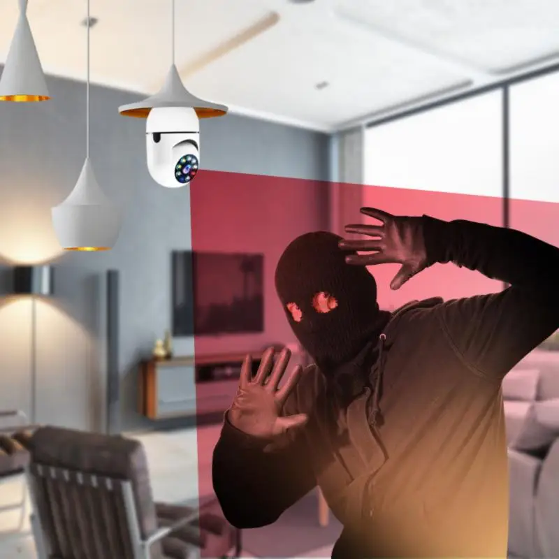 1080P PTZ Wi-Fi камера E27 лампочка новейшая модель системы видеонаблюдения для