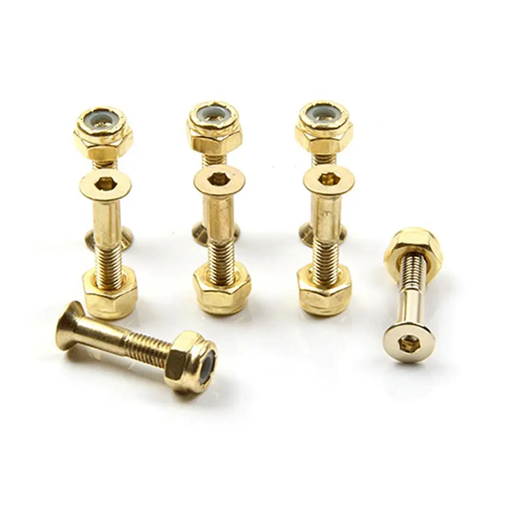 Skateboard 3mm Rubber Gasket 29mm Golden Riserpad Bolts Skateboard Parts Double Rocker Parts
Skateboard 3mm Rubber Gasket 29mm Golden Riserpad Bolts Skateboard Parts Double Rocker Parts