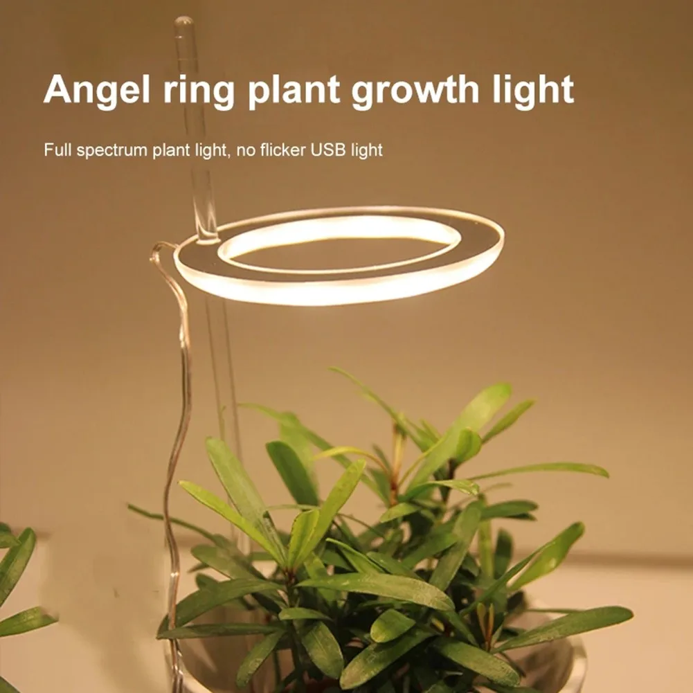 LED Angel Ring Plant Growth Lamp 5V Indoor Full-Spectrum Succulent Plant Fill Light Smart Timing Plant Fill Light
LED Angel Ring Plant Growth Lamp 5V Indoor Full-Spectrum Succulent Plant Fill Light Smart Timing Plant Fill Light
