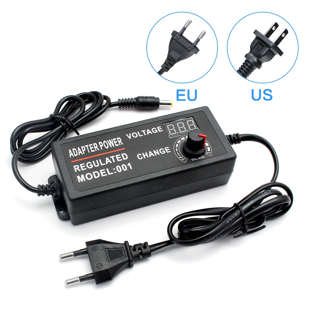 50PCS adjustable 3V-24V adapter with display screen of voltage3V/4.5V/5V/6V /9V /13.5V/15V 18V19V 20V -24V 2.5A60W power supply
50PCS adjustable 3V-24V adapter with display screen of voltage3V/4.5V/5V/6V /9V /13.5V/15V 18V19V 20V -24V 2.5A60W power supply