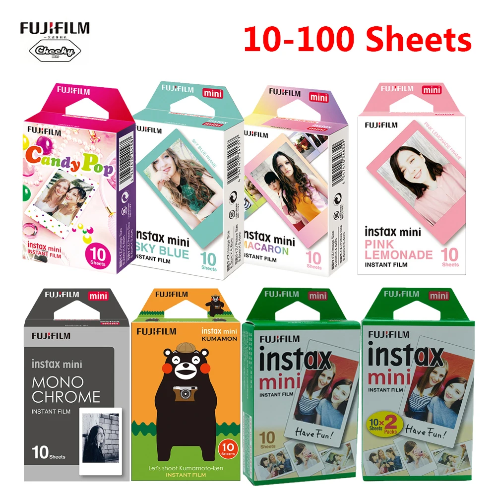 Фоторамка Fujifilm Instax Mini на выбор 10 100 листов фотобумага для 9 8 Instant 70 90 пленка