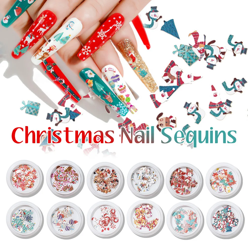 Christmas Nail Sequins Snowflake Glitter Nail Decals Confetti Nail Stickers Manicure for Party Date Christmas Quicksand Glitter
Christmas Nail Sequins Snowflake Glitter Nail Decals Confetti Nail Stickers Manicure for Party Date Christmas Quicksand Glitter