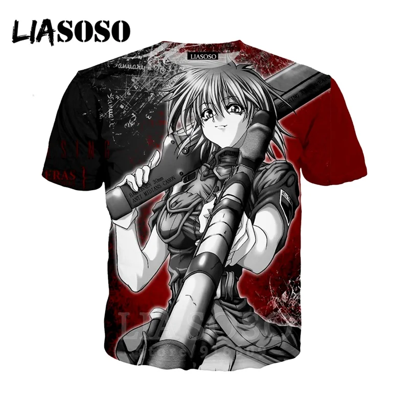 Футболка Мужская/женская с 3D принтом аниме модная уличная одежда для Hellsing детей