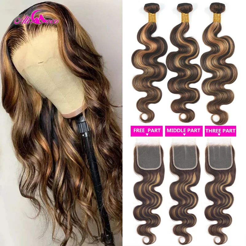 Brazilian Body Wave Highlight Colored Bundles With Closure P4/27 Ombre Human Hair Bundles With Closure Remy Weave Bundles
Brazilian Body Wave Highlight Colored Bundles With Closure P4/27 Ombre Human Hair Bundles With Closure Remy Weave Bundles