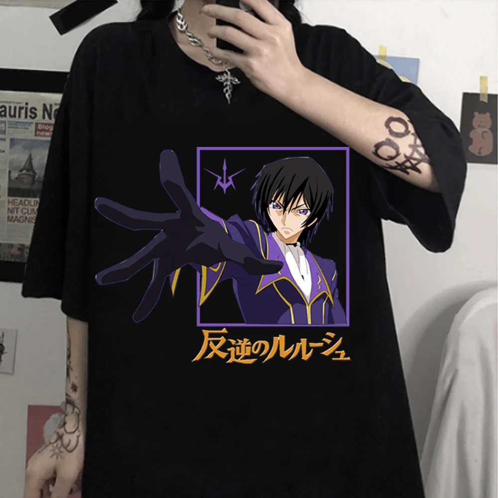 Аниме забавная Lelouch Lamperouge с коротким рукавом Harajuku код Geass Lelouch of The мятеж повседневная мужская женская футболка
Аниме забавная Lelouch Lamperouge с коротким рукавом Harajuku код Geass Lelouch of The мятеж повседневная мужская женская футболка