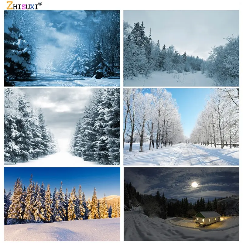 Winter Natural Scenery Photography Background Forest Snow LandscapeTravel Photo Backdrops Studio Props 21512 ZXJ-01 
Winter Natural Scenery Photography Background Forest Snow LandscapeTravel Photo Backdrops Studio Props 21512 ZXJ-01