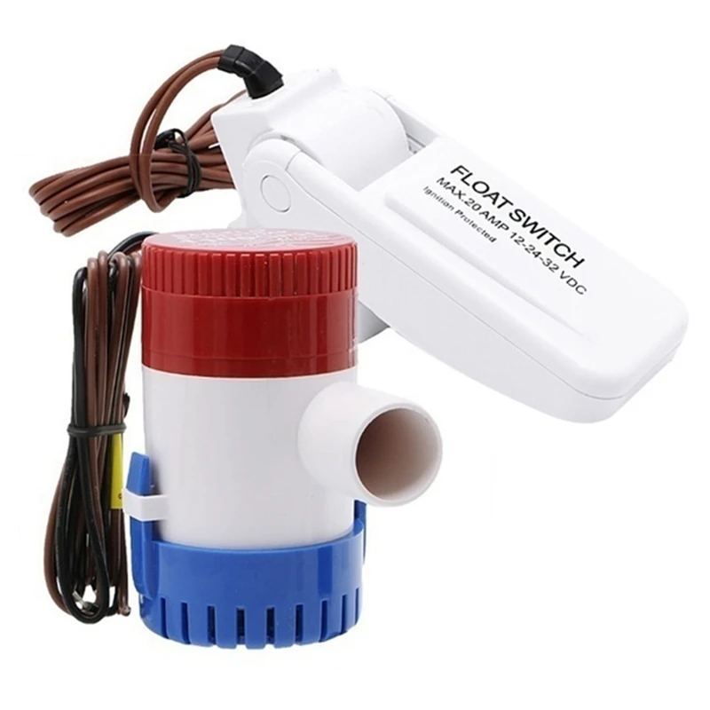 1100GPH Bilge Pump 12V Electric Submersible Boat Yacht Pump Float Switch Bilge Switches Motor Homes Houseboat Boats
1100GPH Bilge Pump 12V Electric Submersible Boat Yacht Pump Float Switch Bilge Switches Motor Homes Houseboat Boats