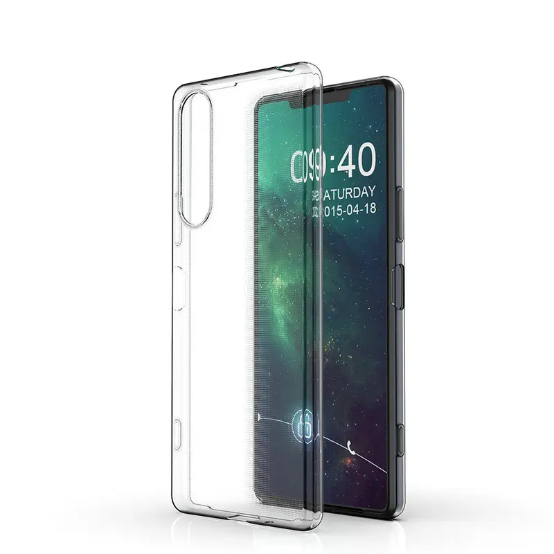 Прозрачный чехол для Sony Xperia 1 II 2 1m2 Mark MK XQ-AT51 XQ-AT72 натуральные Чехлы телефона |