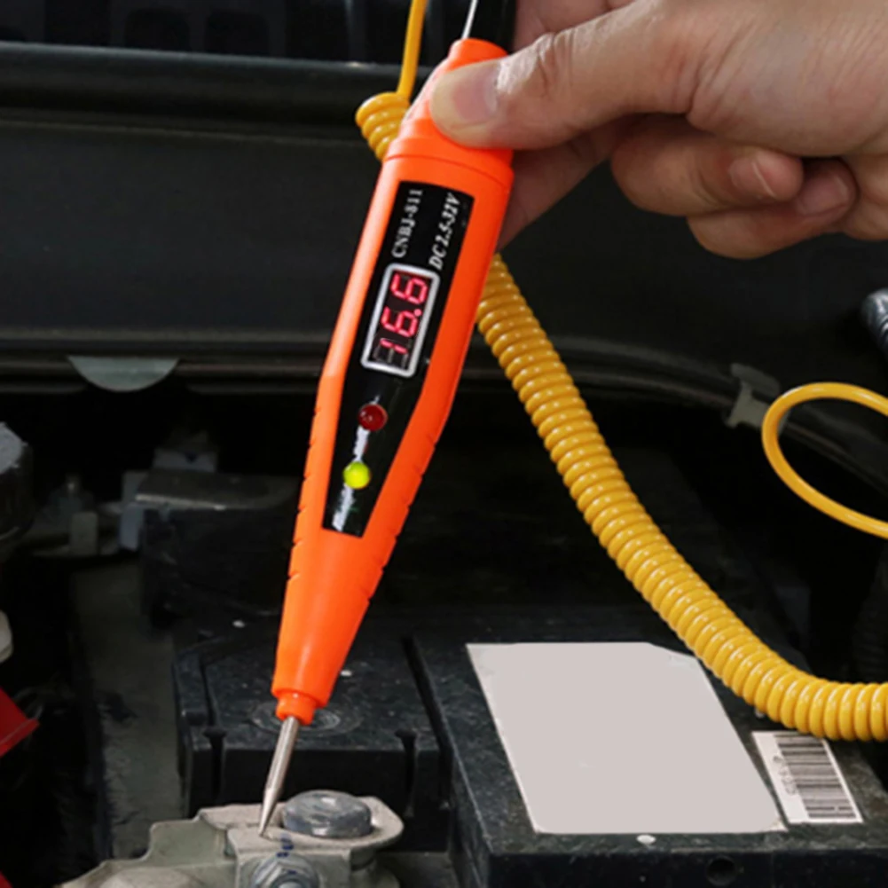 2In1 2.5-32V LCD Digital Display Automotive Electrical Circuit Tester Voltage Power Test Pen Probe Detector Automotive Scan Tool
2In1 2.5-32V LCD Digital Display Automotive Electrical Circuit Tester Voltage Power Test Pen Probe Detector Automotive Scan Tool