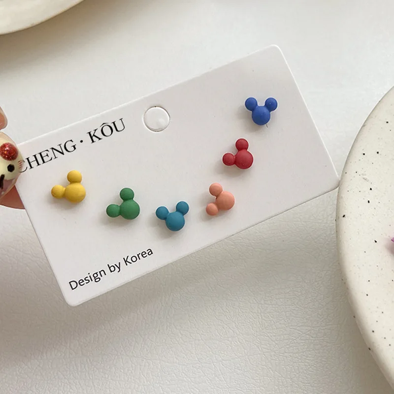 6Pcs/set Summer Multicolor Daisy Flowers Mickey Exquisite Small Stud Earrings Sweet Cute Woman Girl Earring Accessories Jewelry
6Pcs/set Summer Multicolor Daisy Flowers Mickey Exquisite Small Stud Earrings Sweet Cute Woman Girl Earring Accessories Jewelry