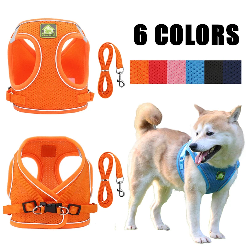 Adjustable Dog Collars and Harnesses Set Reflective Pet Harnesses Vest Mesh for Small Medium Dog Breathable Cat Accessories
Adjustable Dog Collars and Harnesses Set Reflective Pet Harnesses Vest Mesh for Small Medium Dog Breathable Cat Accessories