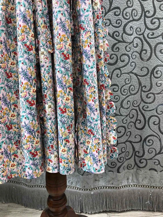 Luxury Dress 2021 Spring Summer Fashion Clothing Women O-Neck Sweet Little Floral Print Belt Deco Puff Sleeve Vintage Dress
Luxury Dress 2021 Spring Summer Fashion Clothing Women O-Neck Sweet Little Floral Print Belt Deco Puff Sleeve Vintage Dress