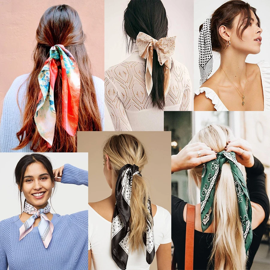 Haimeikang Satin Printed Hair Scarf Square Bandanas Women Hair Accessories Hairbands Soft Summer Headband
Haimeikang Satin Printed Hair Scarf Square Bandanas Women Hair Accessories Hairbands Soft Summer Headband