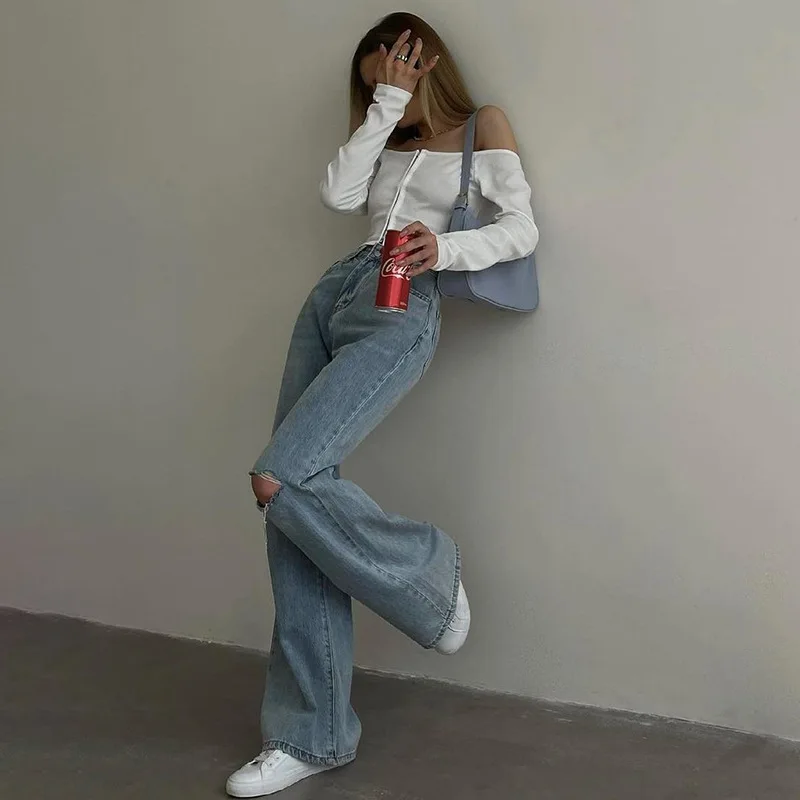 Autumn Off Shoulder Sexy Cropped Women's Tops Long Sleeve Elegant Fashion Outfits White Zip Up Top Tees Clothes
Autumn Off Shoulder Sexy Cropped Women's Tops Long Sleeve Elegant Fashion Outfits White Zip Up Top Tees Clothes