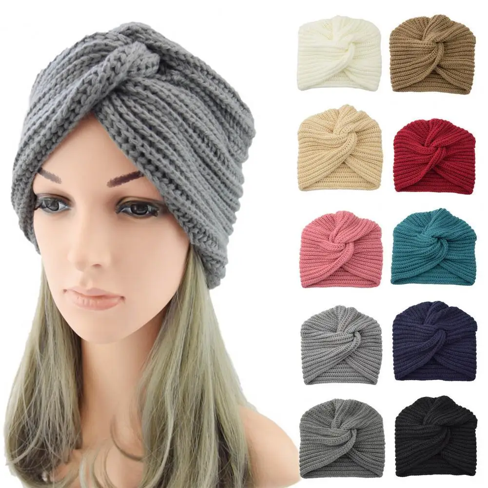 Women Hat Solid Color Knitted Autumn Winter Stretchy Dome Beanie Headwrap for Daily Wear
Women Hat Solid Color Knitted Autumn Winter Stretchy Dome Beanie Headwrap for Daily Wear
