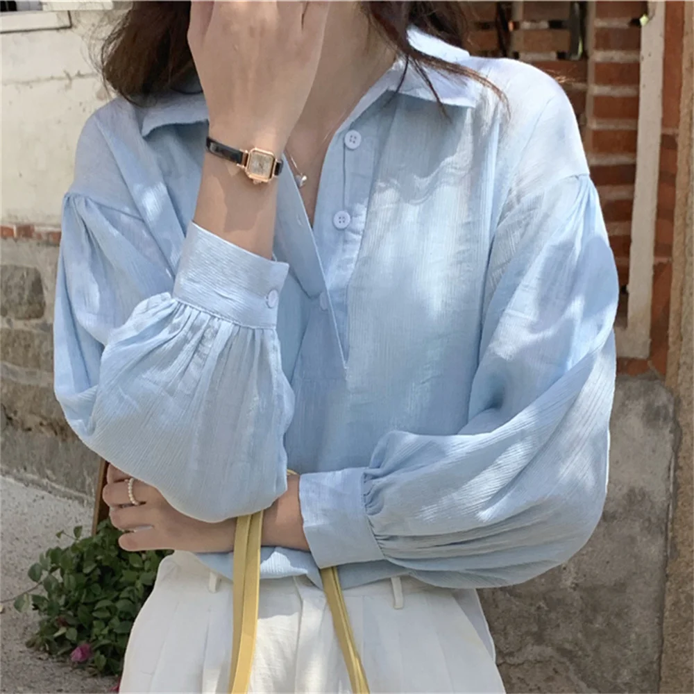 HziriP Summer Hot Lantern Sleeves Tops Women Shirts OL Lady Casual 2022 Fashion All Match Loose Work Wear Streetwear Minimalist
HziriP Summer Hot Lantern Sleeves Tops Women Shirts OL Lady Casual 2022 Fashion All Match Loose Work Wear Streetwear Minimalist