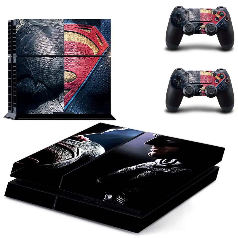 Супермен против Бэтмена PS4 виниловые наклейки для игровой станции 4 консоли и 2