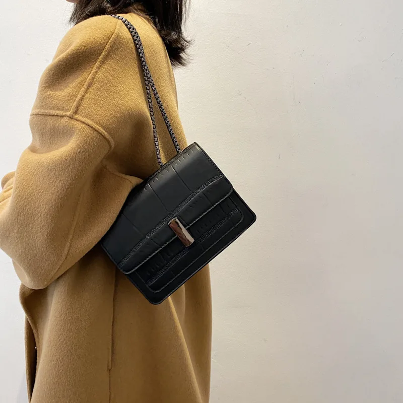 Black Stone Pattern Handbags 2021 Designer Luxury Pu Leather Crossbody Bags For Women 2021 Flap Chain Shoulder Handbags Bolso
Black Stone Pattern Handbags 2021 Designer Luxury Pu Leather Crossbody Bags For Women 2021 Flap Chain Shoulder Handbags Bolso