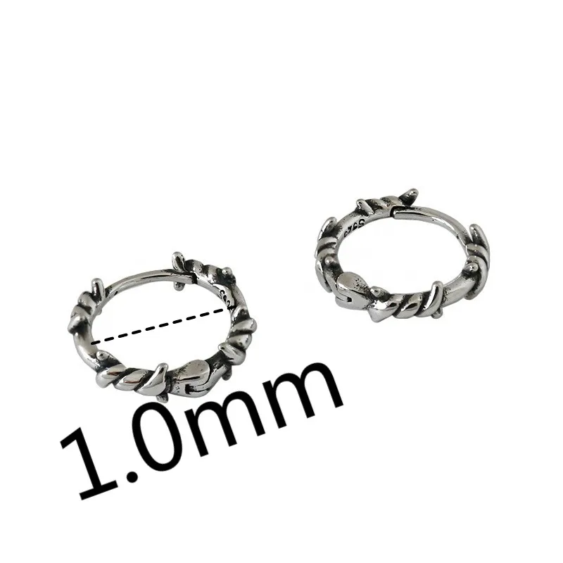 925 Sterling Silver Retro Twist Hoop Earrings For Women Vintage Style Girl Student Fine Jewelry Flyleaf
925 Sterling Silver Retro Twist Hoop Earrings For Women Vintage Style Girl Student Fine Jewelry Flyleaf