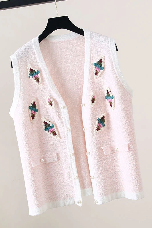 2021 Spring Autumn Women Sweater Cardigans Pink Knit Tops Floral Embroidery V-Neck Casual Harajuku Korean Lady Clothes
2021 Spring Autumn Women Sweater Cardigans Pink Knit Tops Floral Embroidery V-Neck Casual Harajuku Korean Lady Clothes