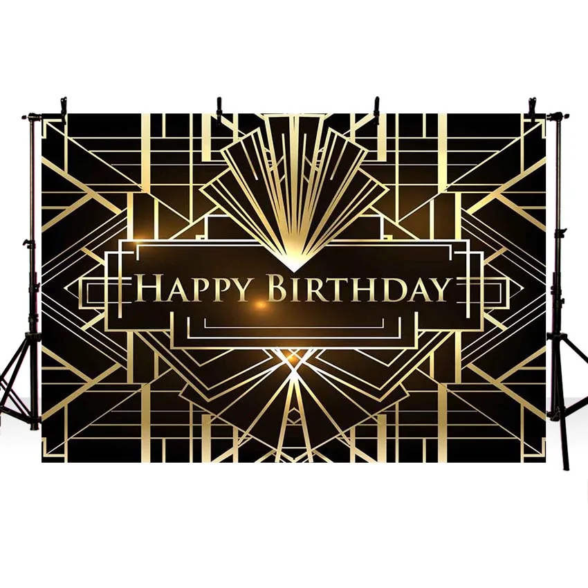 Vinyl Background Photography Children Happy Birthday Background Black Gold Texture Studio Backdrop 
Vinyl Background Photography Children Happy Birthday Background Black Gold Texture Studio Backdrop