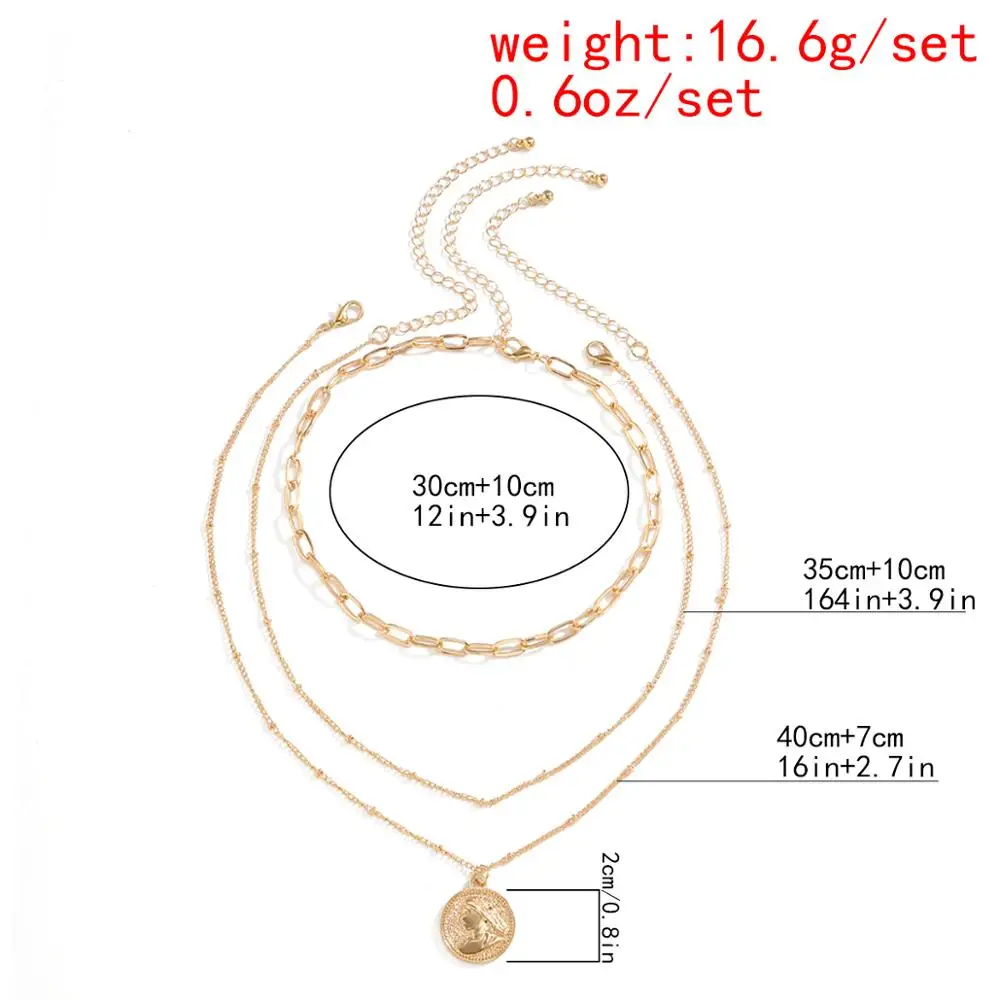 Salircon Kpop Multilayered Portrait Coin Pendant Necklace for Women Bohimia Aesthetic Choker Chains Necklaces Fashion Jewelry
Salircon Kpop Multilayered Portrait Coin Pendant Necklace for Women Bohimia Aesthetic Choker Chains Necklaces Fashion Jewelry