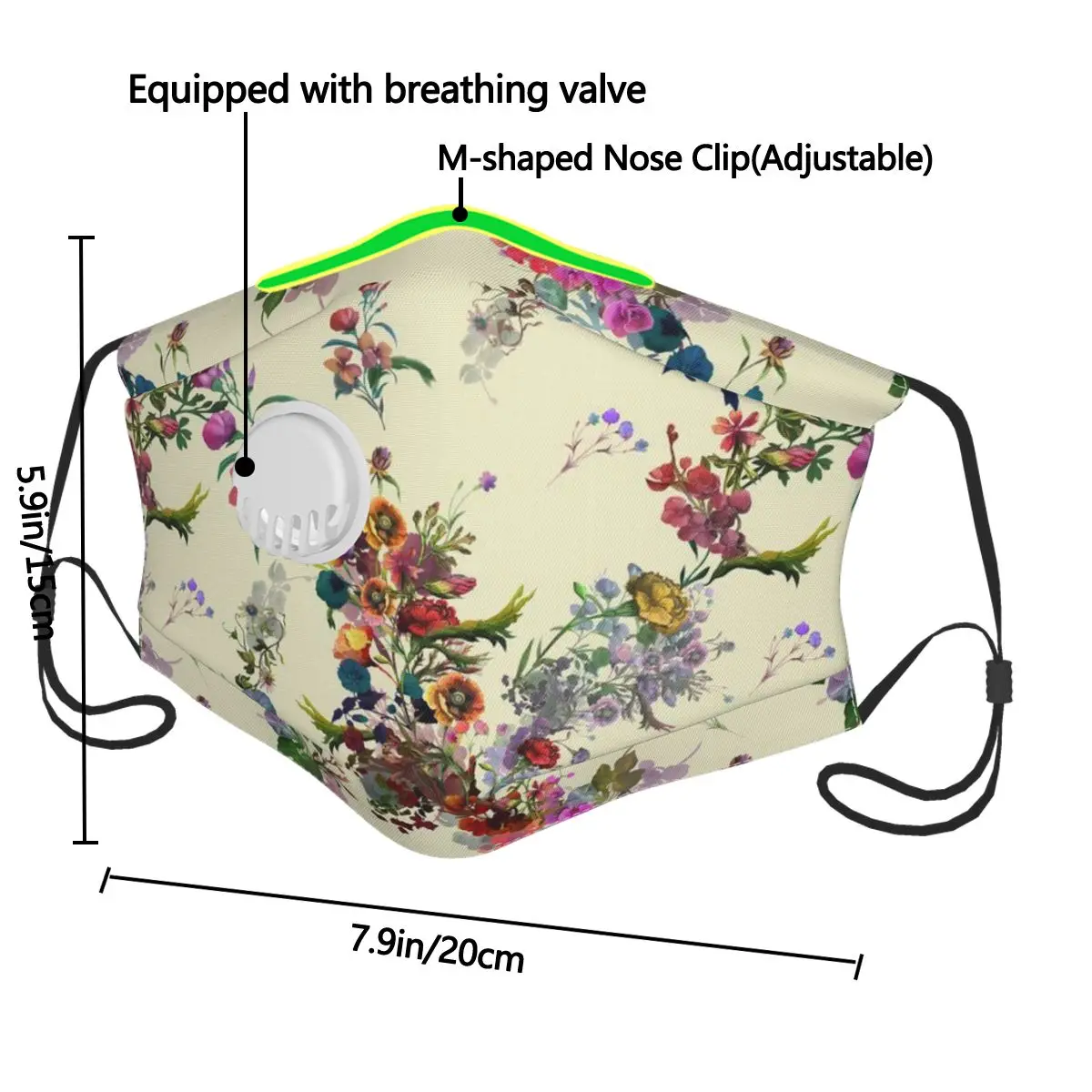 Breathable Face Mask Floral Flowers Colorful Protective Dust Mouth Cover Washable Reusable Mouth Mask
Breathable Face Mask Floral Flowers Colorful Protective Dust Mouth Cover Washable Reusable Mouth Mask