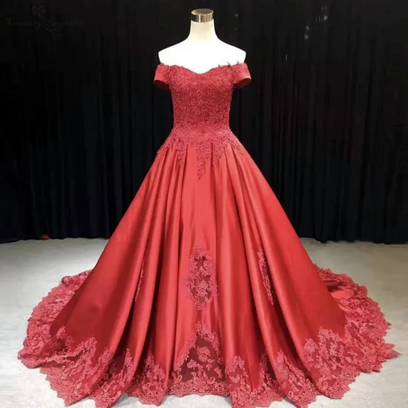 Red Ball Gown Quinceanera Dresses Lace Appliques Off Shoulder Lace Up Sweet 16 Dress Birthday Party Gown vestidos de quinceañera
Red Ball Gown Quinceanera Dresses Lace Appliques Off Shoulder Lace Up Sweet 16 Dress Birthday Party Gown vestidos de quinceañera
