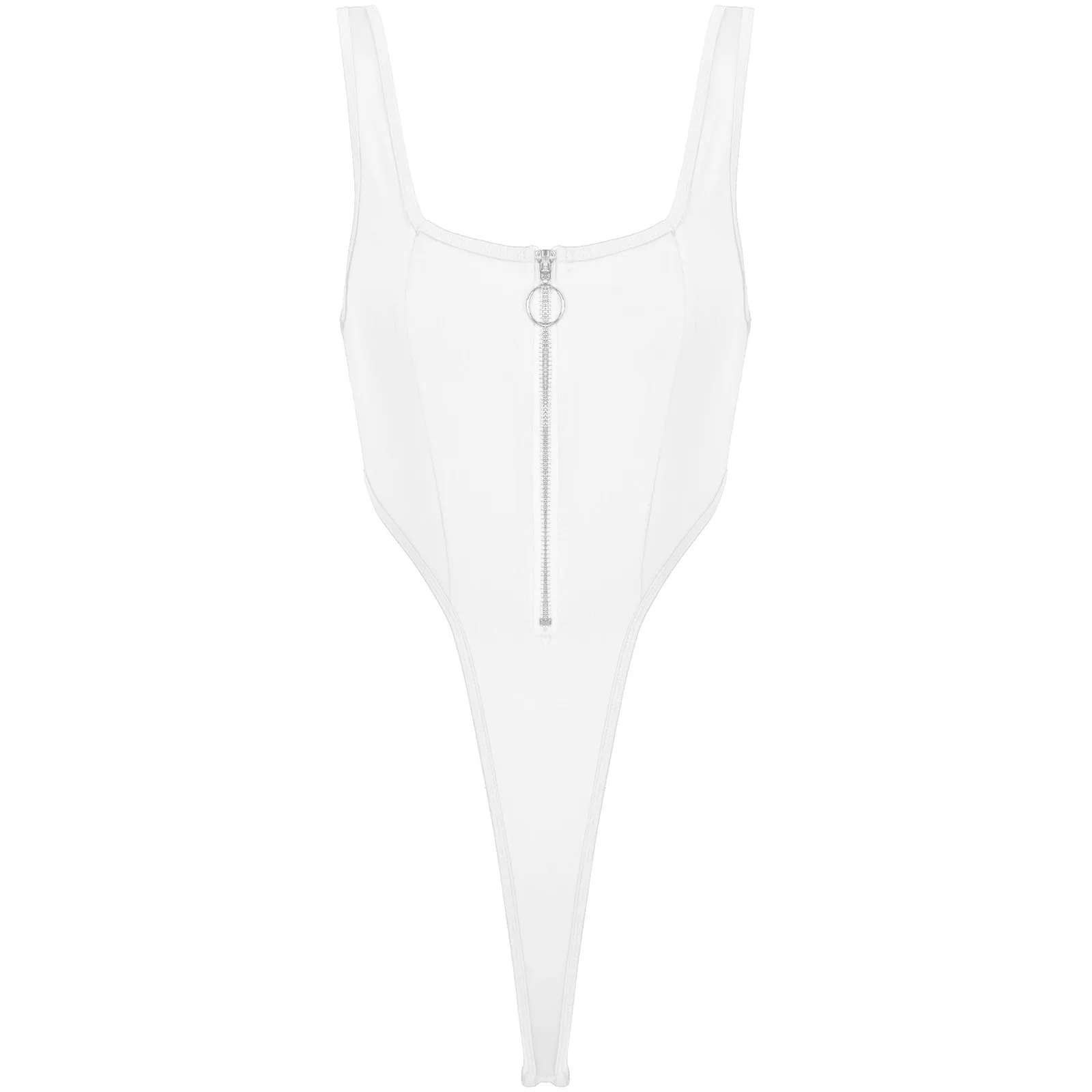 Womens Lingerie Bodycon Bodysuit Underwear Square Neck Front Zipper Costume High Cut Thong Swimsuit Sleeveless Leotard Monokini
Womens Lingerie Bodycon Bodysuit Underwear Square Neck Front Zipper Costume High Cut Thong Swimsuit Sleeveless Leotard Monokini