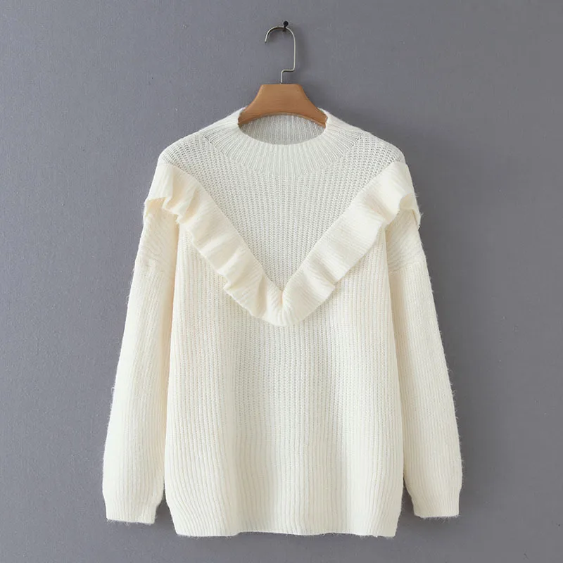 Women Clothes 2019 Autumn and Winter Clothes Women Lazy Wind Round Neck Ruffle Pull Femme Pullover Women Sweater Women
Women Clothes 2019 Autumn and Winter Clothes Women Lazy Wind Round Neck Ruffle Pull Femme Pullover Women Sweater Women